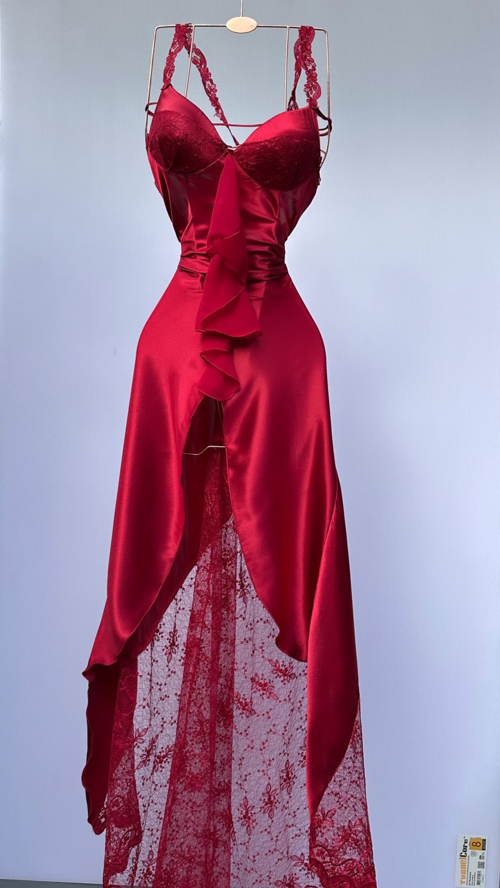 Elira Crimson Lace Lingerie Set — view 4